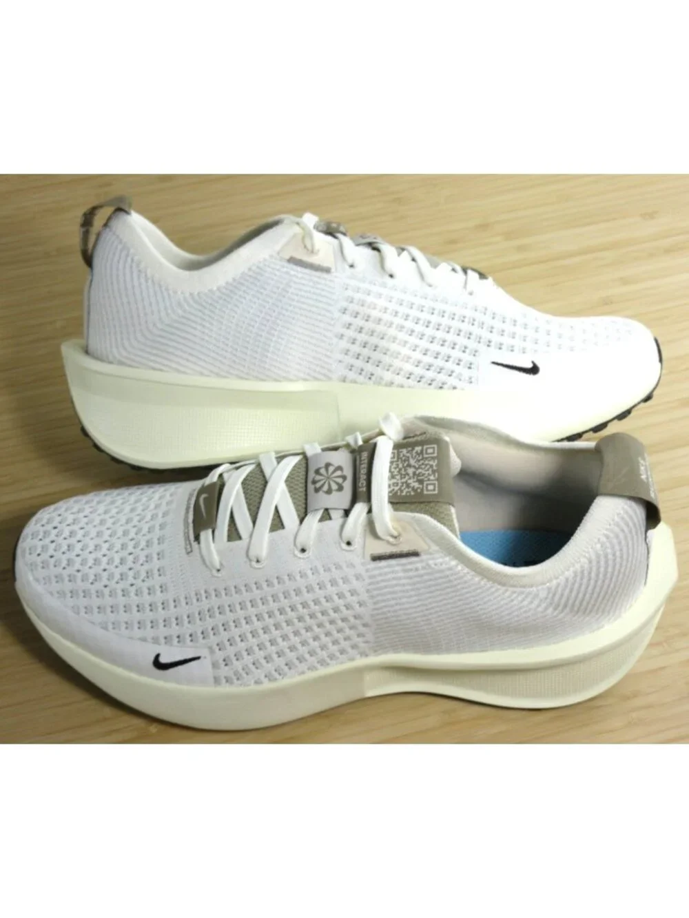 Women's Nike Interact Running Shoes Sail White Baroque Light Bone Sizs NIB - Picture 7 of 7